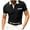 Black, variant on Mlzmgr T Shirts for Men V Neck Short Sleeve Shirts with Pockets Moisture Wicking Business Casual Work Shirts