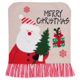 thumbnail image 1 of Christmas Chair Cover Linen Festival Decorative Chair Protector Chair Back Cover, 1 of 10