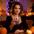 thumbnail image 6 of 2D Halloween Glass Cups, Cute Coffee Glass Cups, Glassware Drinking Glasses, Stemless Drinking Glass with Spooky Designs, Clear Cups for Cocktails, Juices & Iced Coffee (C), 6 of 8