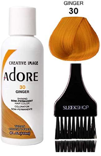 ADORE Creative Image Shining SEMI-PERMANENT Hair Color (w/ brush) No  Ammonia - 121 Jet Black - Walmart.com