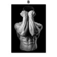 thumbnail image 1 of Póster de impresión Hd de gimnasio para hombre desnudo Sexy, arte de pared en blanco y negro, imágenes en lienzo para sala de estar, pared escandinava, decoración del hogar, 1 of 4