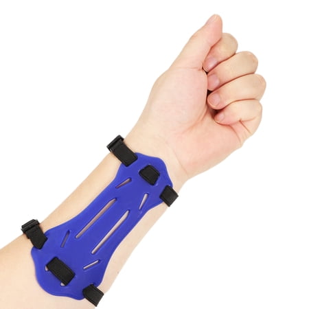 Uxcell Archery Arm Guard Adjustable Bow Armguard for Women and Men Rubber Archery Soft and Comfortable Blue-Fitting for (Hunting/Shooting Practice/Contest)