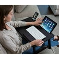 thumbnail image 4 of Sofia + Sam Multi-tasking Laptop Bed Tray - Left Handed - Walnut, 4 of 7