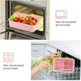 thumbnail image 5 of 1200ML Lunch Containers for Adults, LeakProof Lunch Box with Utensils, BPA Free, 3 Compartment Bento Box Microwave Safe, 5 of 7