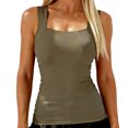 thumbnail image 3 of plus size Tank Tops with Built in Bras Tummy Control Seamless Wide Strap Camisole Shaper Shelf Bra Tank for Senior,6XL, 3 of 10