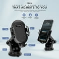 thumbnail image 2 of iHome Extendable Dash Car Mount, Adjustable Arm, Strong Hold, Universal Fit, Black, 2 of 5