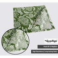 thumbnail image 3 of Vargottam Luxury Green Cotton Canvas Napkins - Set of 12, 20-Inch Leaves Print, Premium Thick Cloth Napkins for Elegant Dining & Special Occasions - Soft, Absorbent & Machine Washable, 3 of 7