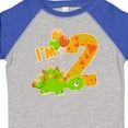 thumbnail image 4 of Inktastic Happy Dinosaur Second Birthday-green Boys or Girls Toddler T-Shirt, 4 of 5