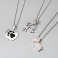 thumbnail image 5 of Bling Jewelry Womens BFF Pink Cubic Zirconia Poodle Pendant Necklace in Silver, 5 of 6