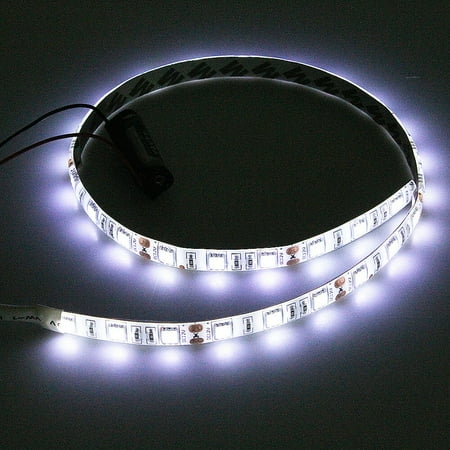4ft White RV Camper Interior LED Light Strip Floor Ceiling Flexible 12V DC Wired