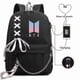 thumbnail image 1 of Bts Backpack Male And Female Students Backpack Usb Charging School Bag Leisure Travel Computer Baga-1-13, 1 of 1