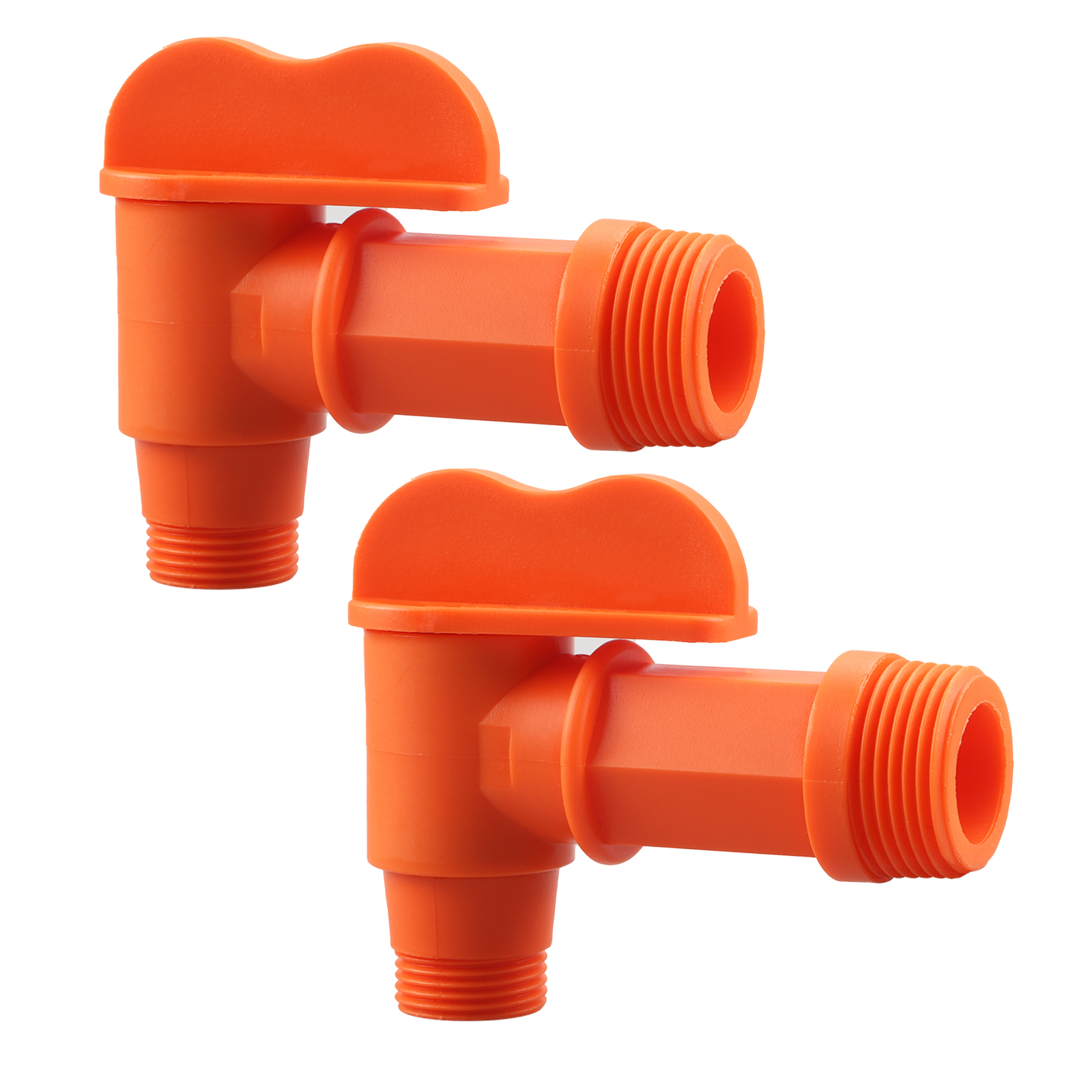 Plastic Drum Faucet Polyethylene Materia Flow 3/4" Faucet for 5 Gallon Jug Natural 1/2 Thread by