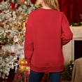 thumbnail image 6 of Merry Christmas Sweatshirts for Women Merry Letter Print Sweatshirts Xmas Holiday Party Shirts Oversized Pullover Sweater Tops, 6 of 7