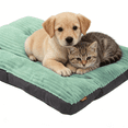 thumbnail image 4 of Small Dog Bed Washable Pet Mattress Thick Warm Cozy Cushion for Small Dogs Cats Indoor Puppy Sleeping Pad Comfortable Mat New Fall Decorations Style-H200, Green-b, S, 4 of 9