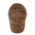 thumbnail image 4 of C.C Unisex Adjustable Faux Suede Precurved Bill Baseball Cap Hat - Taupe, 4 of 4