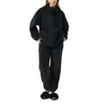 thumbnail image 2 of Vetsdori Long Sleeve Pajamas Sets for Women Fleece Nightwear PJS Pockets Sleepwear 2 Pieces,Holiday Soft Womens Pajamas Homewear, 2 of 7
