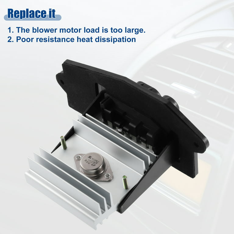 Unique Bargains AC Heater Blower Motor Resistor Fan Speed Control Regulator  Module Fit for Cadillac Brougham Black 