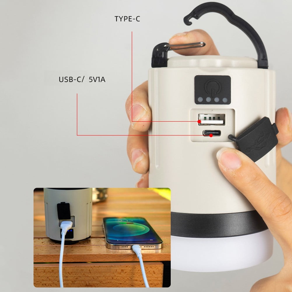 Camping Lighting Solution Featuring Color Change Capability And Usb Port