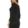 thumbnail image 3 of Débardeur Thermique Ultra Fin en Modal pour Femmes avec Col Rond et Manches Longues (L), 3 of 5