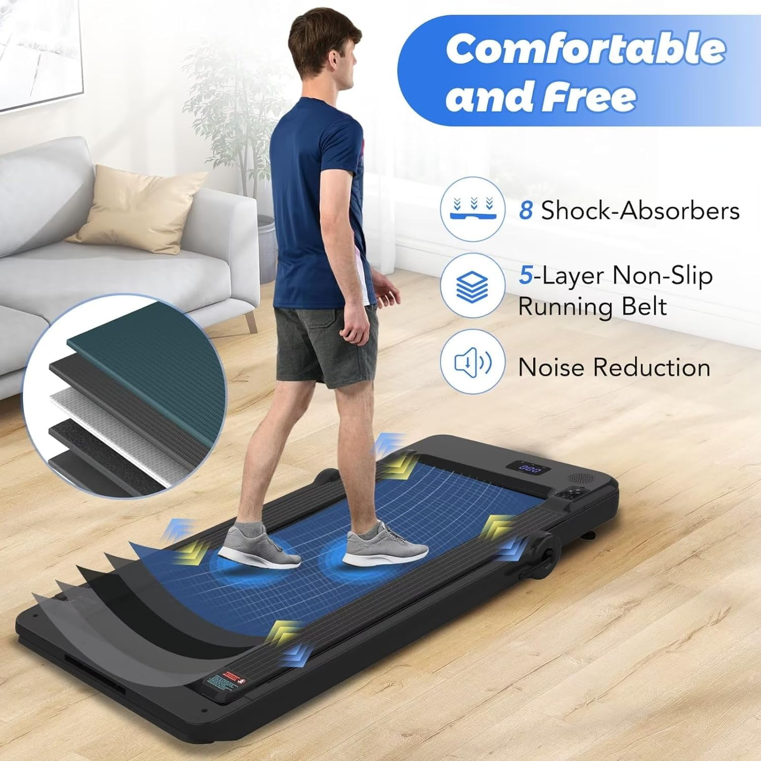  VAVSEA Treadmill 2 in 1 Walking Pad for Home Office: Home &  Kitchen