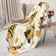 thumbnail image 3 of Rateoe Beekeeper Gnome Holding A Glass Pattern Flannel Throw Blanket, Ultra-soft Blanket for Bed, Couch, Car, Hypoallergenic Anti-pilling blanket-50"x40"(Vertical), 3 of 6