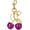 Gold/Purple, variant on Cherry Keychain Bag Charms for Women, Cherry Purse Charm Cute Handbags Accessories