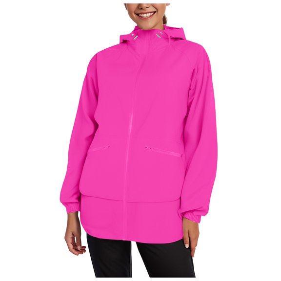 kamemir Women's Fleece Jacket Full Zip Hooded Thermal Polar Fleece with Pockets Lightweight Soft Winter Coats(Red,XXL)