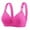 Hot Pink, variant on Pntutb Plus Size Women's Bra Wire Free Underwear One Piece Bra Everyday Lingerie Bras
