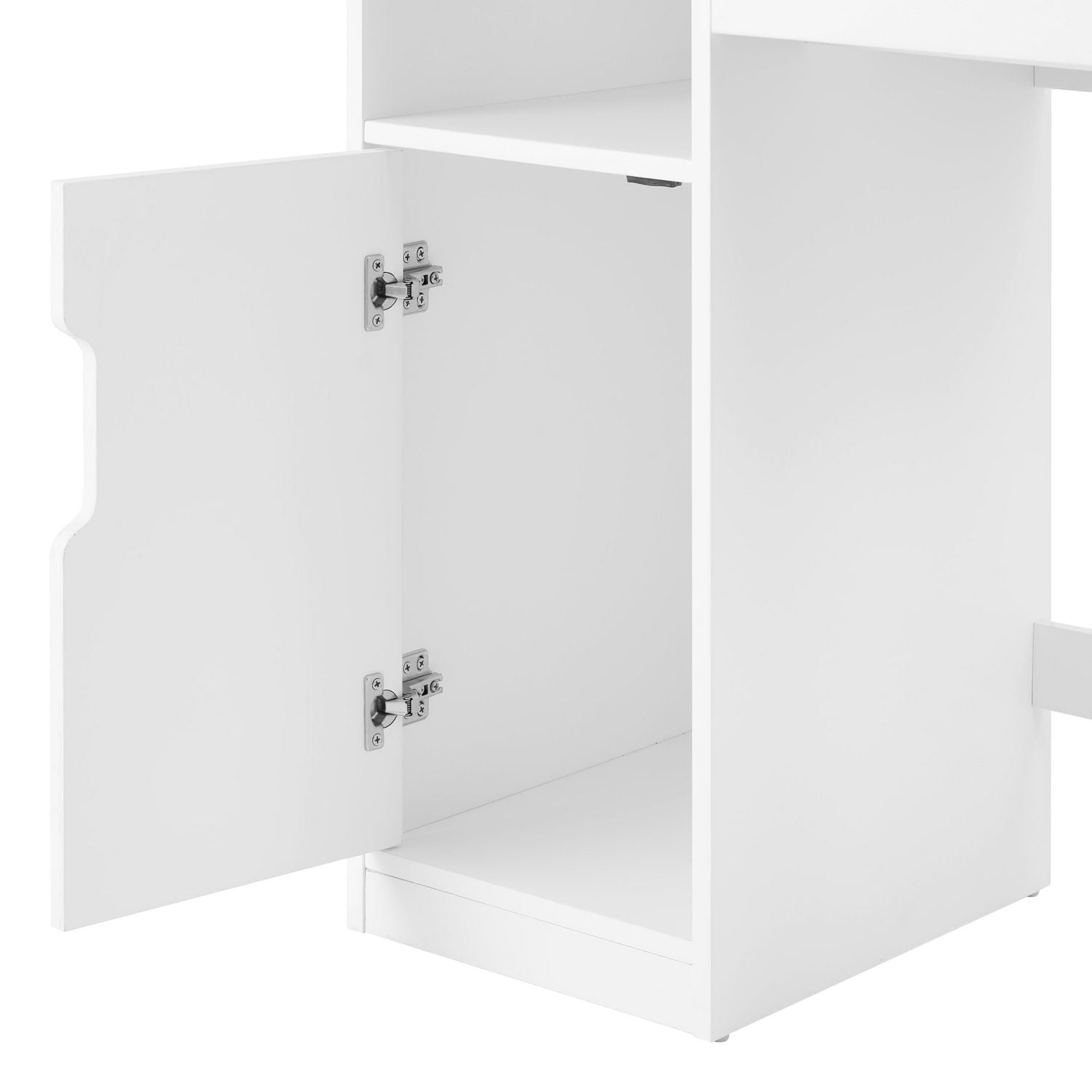 Mainstays Vanity  with Lighted Mirror and Storage, White