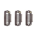 thumbnail image 1 of Snap Clips , Different Use Portable Snap Comb  Clips  For Home For Female Dark Brown, 1 of 8
