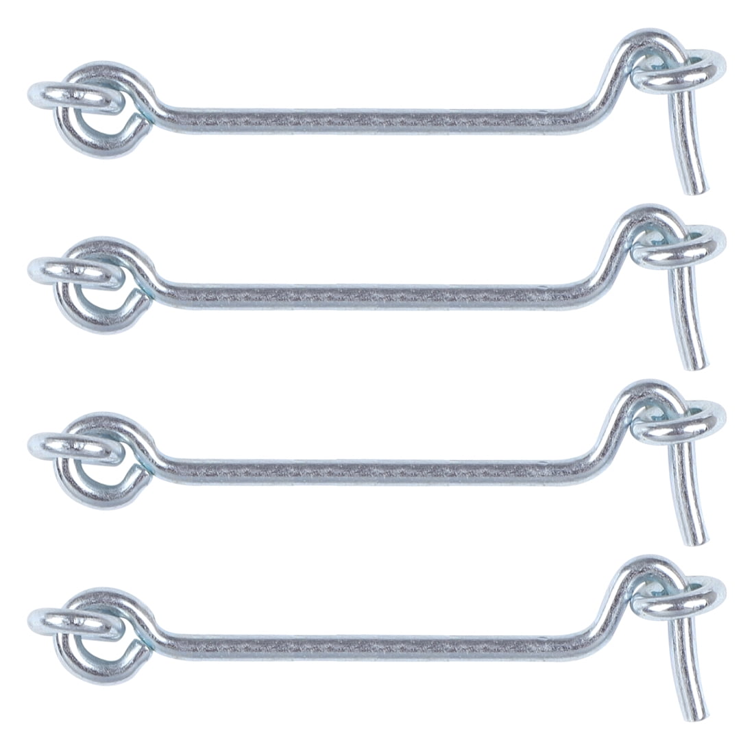 Uxcell 3' Cabin Hook Eye Latch Privacy Hook w Screws for Window Slide Barn Shed 4pcs