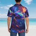 thumbnail image 6 of Daiia Starry Sky Turtle Hawaiian Shirt for Men Gentle Cotton Regular Short Sleeve Casual-3X-Large, 6 of 9
