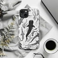 thumbnail image 6 of Minimalist Ocean Creatures iPhone Case – Black & White Whale Shark, Swordfish & Sea Life Design for iPhone, 6 of 6
