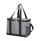 thumbnail image 4 of Bolsa de compras de almuerzo con aislamiento ajustable, bolsa de refrigerador de comestibles con doble cremallera reutilizable portátil, bolsa de Gris Gloria Bolsas de almuerzo, 4 of 9