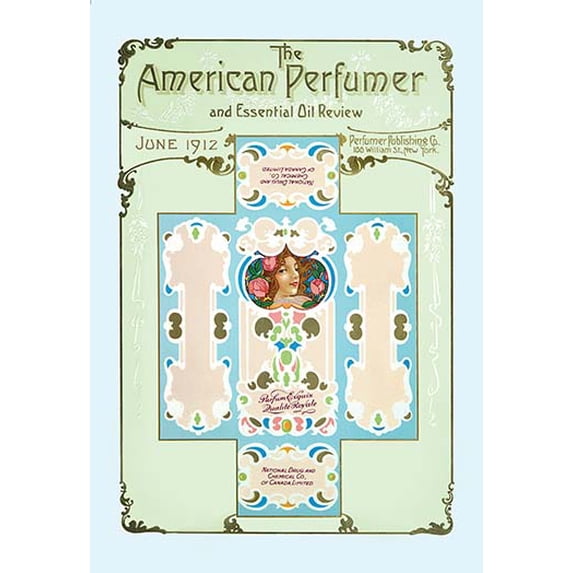 American Perfumer and Essential Oil Review, June 1912 Fine art canvas print (20" x 30")