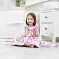 thumbnail image 6 of Axolotl Hooded Beach Towel for Girls, 30" x 50" Funny Kids Poncho Bath Toddler, Pink Soft Absorbent with Hood 3-10 Years Bathrobe Swimming Pool, 6 of 7