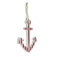 thumbnail image 2 of Northlight 10" Cape Cod Inspired Nautical Red and White Striped Anchor Wall Decor, 2 of 3