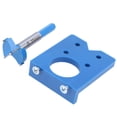thumbnail image 3 of TOPINCN Ouvre-Trou de Charnière Bleu Précision Localisateur Guide de Perçage de Porte Ensemble d'Outils de Menuiserie 35mm, Ouvre-Trou de Menuiserie, Outils de Menuiserie, 3 of 10