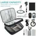 thumbnail image 6 of Badiya Organizer Travel Case, Charger Organizer Cable Organizer Bag Cord Organizer Double Layers Electronics Travel Organizer, 6 of 8