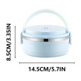 thumbnail image 3 of EGNMCR Lunch Box, Bento Boxes Portable Lunch Box Circular Fresh-keeping Box Stainless Steel Insulated Student Office Worker Lunch Box Bento Boxes Bento Boxes, 3 of 9