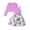 Purple Floral, variant on Lanbubble Girls 2 Piece Dress Set Sleeveless Bubble Dress with Cardigan & Side Pockets for Party Daily Wear Size 5-12Y