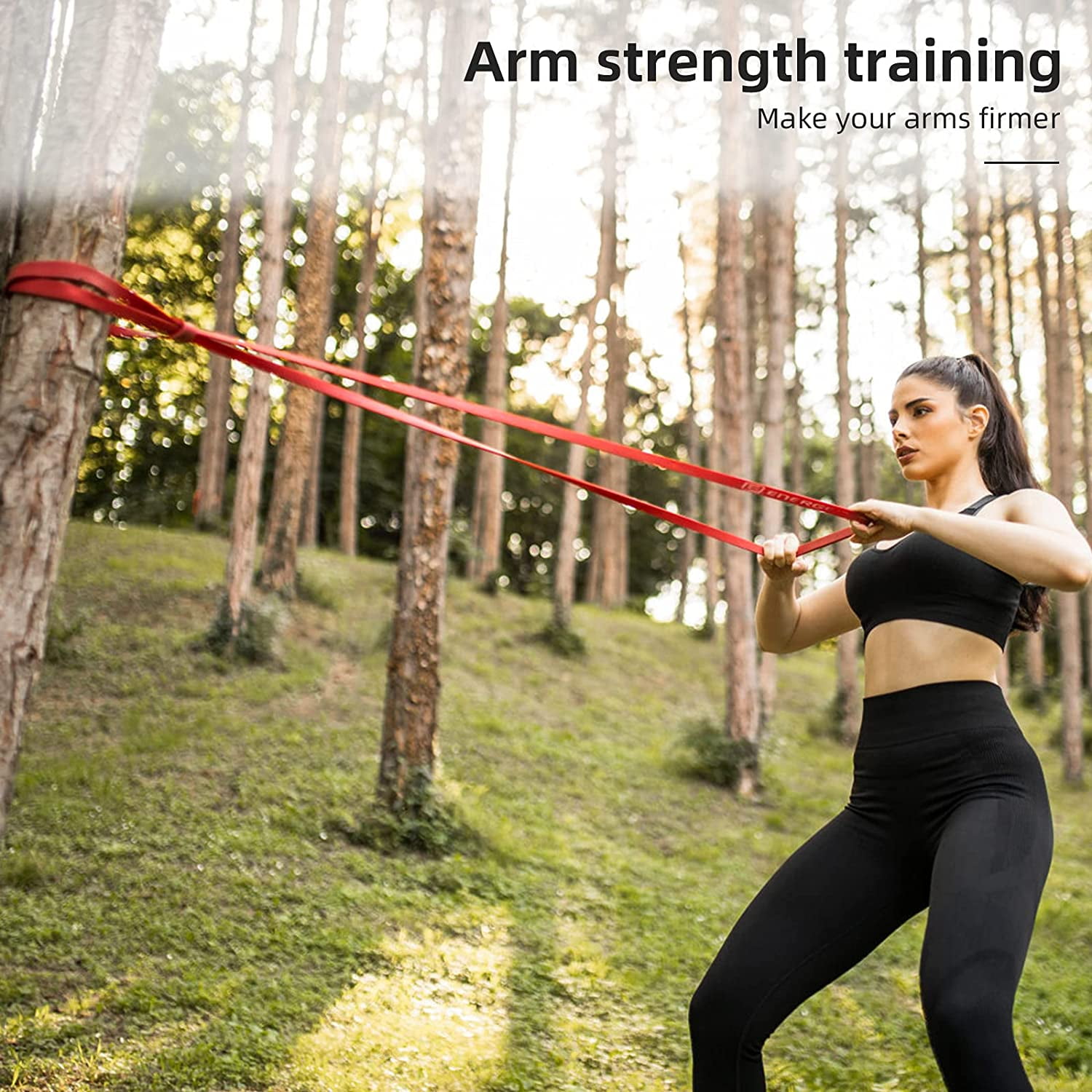 JJEAN-Pull Up Resistance Bands Set of 4 for Men and Women, Assistance Band for Exercise for Resistance Training Powerlifting, Gyms, Mobility Home Fitness, with Carrying Bag(4pcs)