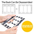 thumbnail image 4 of Yayeee Rocker Switch Wall Plate 1-Gang 4.6"x2.9" Home Decorative Outlet Cover, Dark Sharks, 4 of 6