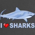 thumbnail image 2 of CafePress - I Love Sharks Maternity Dark T Shirt - Maternity Dark T-Shirt, 2 of 3