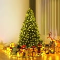 thumbnail image 1 of Goplus 5FT Pre-Lit Artificial Christmas Tree Auto-Spread/Close up Branches 11 Flash Modes with Multicolored 150 LED Lights & Metal Stand, 1 of 8