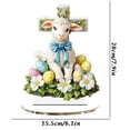 thumbnail image 4 of Christmas Table Decorations Christian Standing Decor Jesus with Lion Lamb and Dove Statues Desktop Ornaments for Tabletop Christian Themed Party, 4 of 9