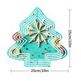 thumbnail image 7 of Metal Hanging Tree-Shaped Wind Decorations - Festive Garden Spinners with Intricate Snowflake Design for Yard and Garden Decor, 7 of 7