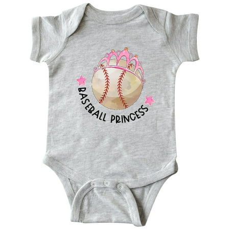 

Inktastic Baseball Princess- Tiara Gift Baby Girl Bodysuit