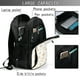 thumbnail image 4 of Balery gold Snowflake print Mochila con carga USB para hombre y mujer - Mochila impermeable y antirrobo para laptop con puerto USB para viajes, trabajo, 4 of 7