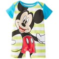 thumbnail image 1 of Pelele de verano para bebé recién nacido, estampado de dibujos animados de Mickey y Minnie, mono para bebé (niño o niña), ropa para bebés, ropa infantil, pijamas para niños pequeños, Outfit3M Gao Jinjia LED, 1 of 2